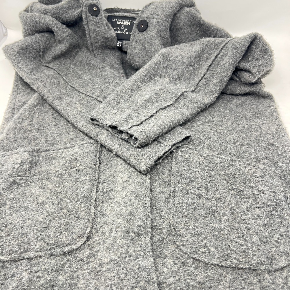 Yest Outerwear Netherlands Wool Blend Long Coat/Jacket Size 10 Buttons - Picture 6 of 11
